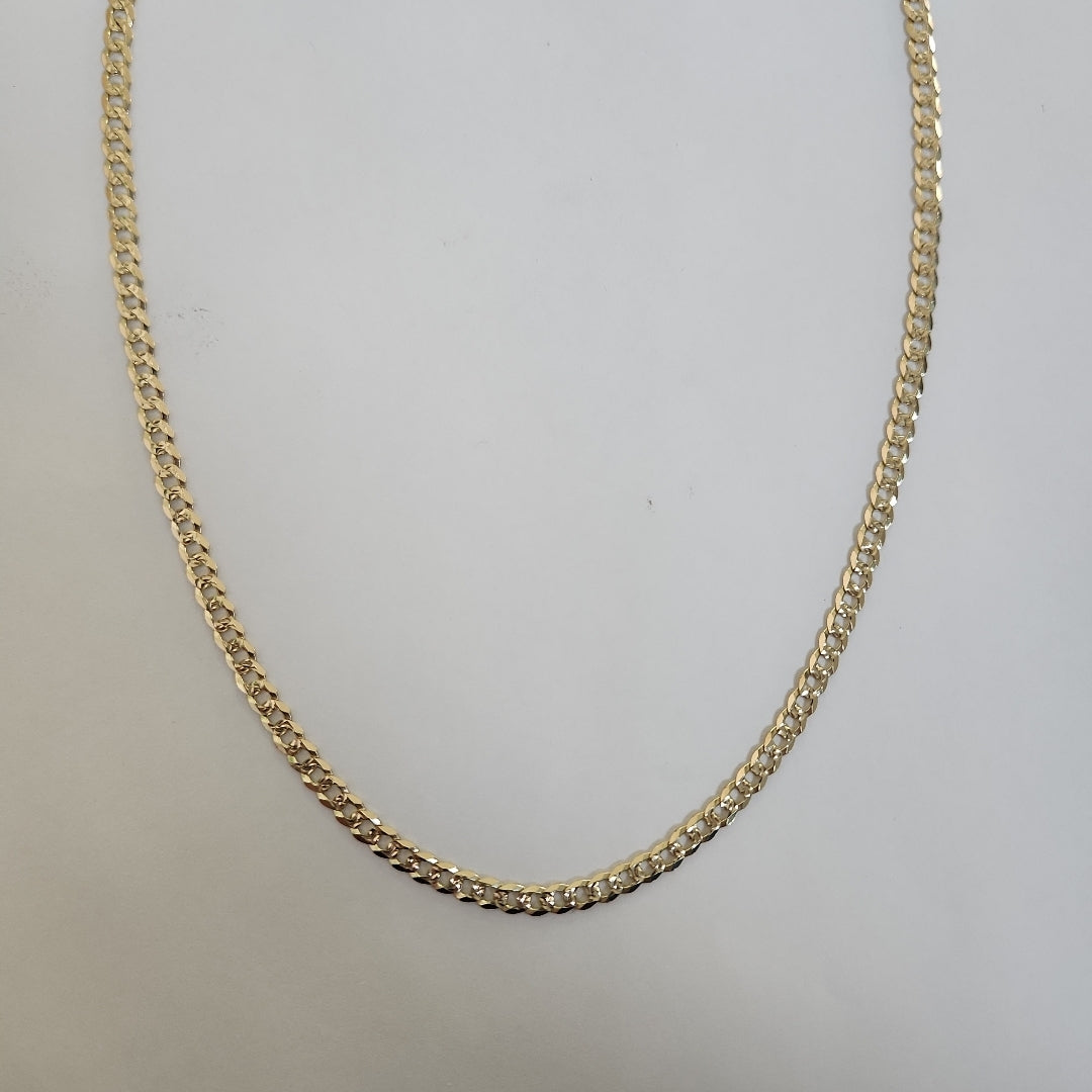 CADENA BARBADA DIAMANTADA 11.31GR 55 CM CM (NUEVO)