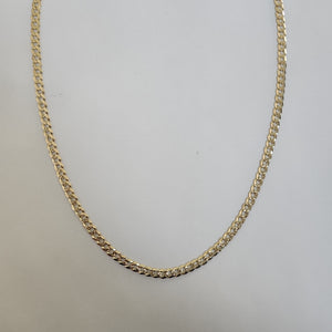 CADENA BARBADA DIAMANTADA 11.31GR 55 CM CM (NUEVO)