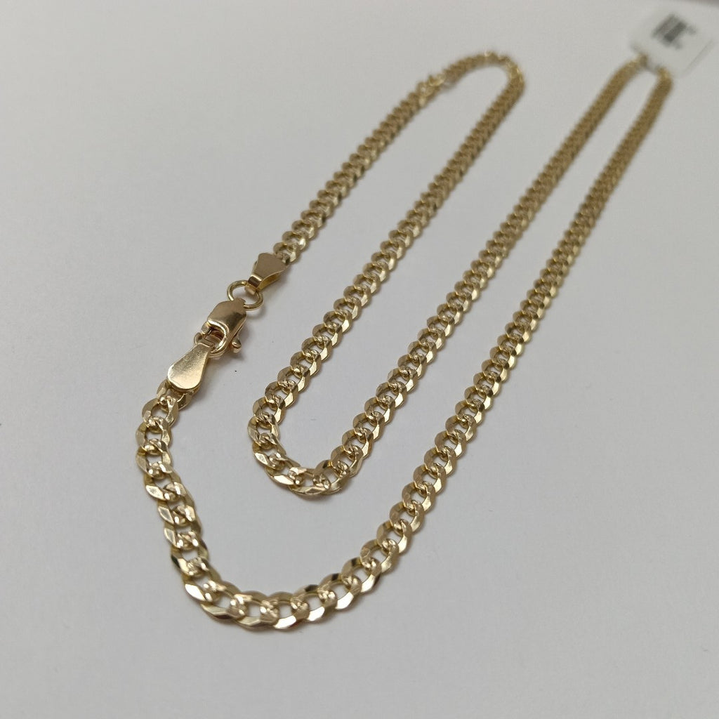 CADENA BARBADA DIAMANTADA 11.61GR 55 CM CM (NUEVO)