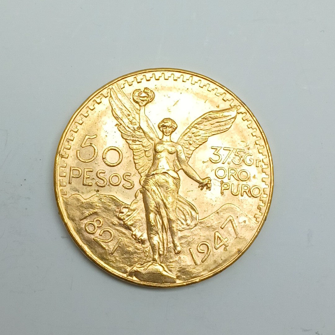 K1 41,60 GRMS 21 K IDENTIFICACIÓN MONEDA NOMINATIVA MONEDAS PESOS 50 PESOS (SEMINUEVO)