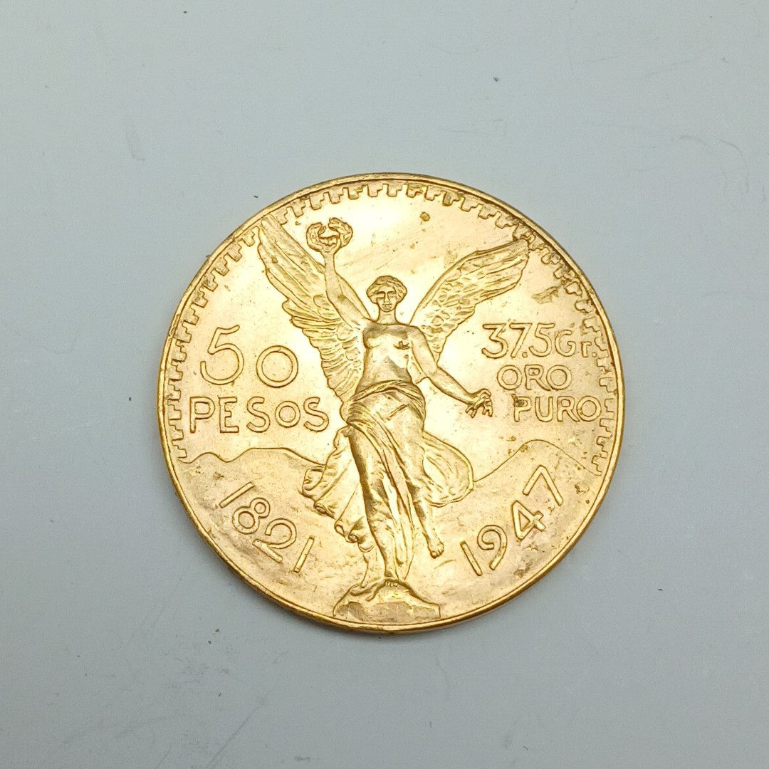 K1 41,60 GRMS 21 K IDENTIFICACIÓN MONEDA NOMINATIVA MONEDAS PESOS 50 PESOS (SEMINUEVO)