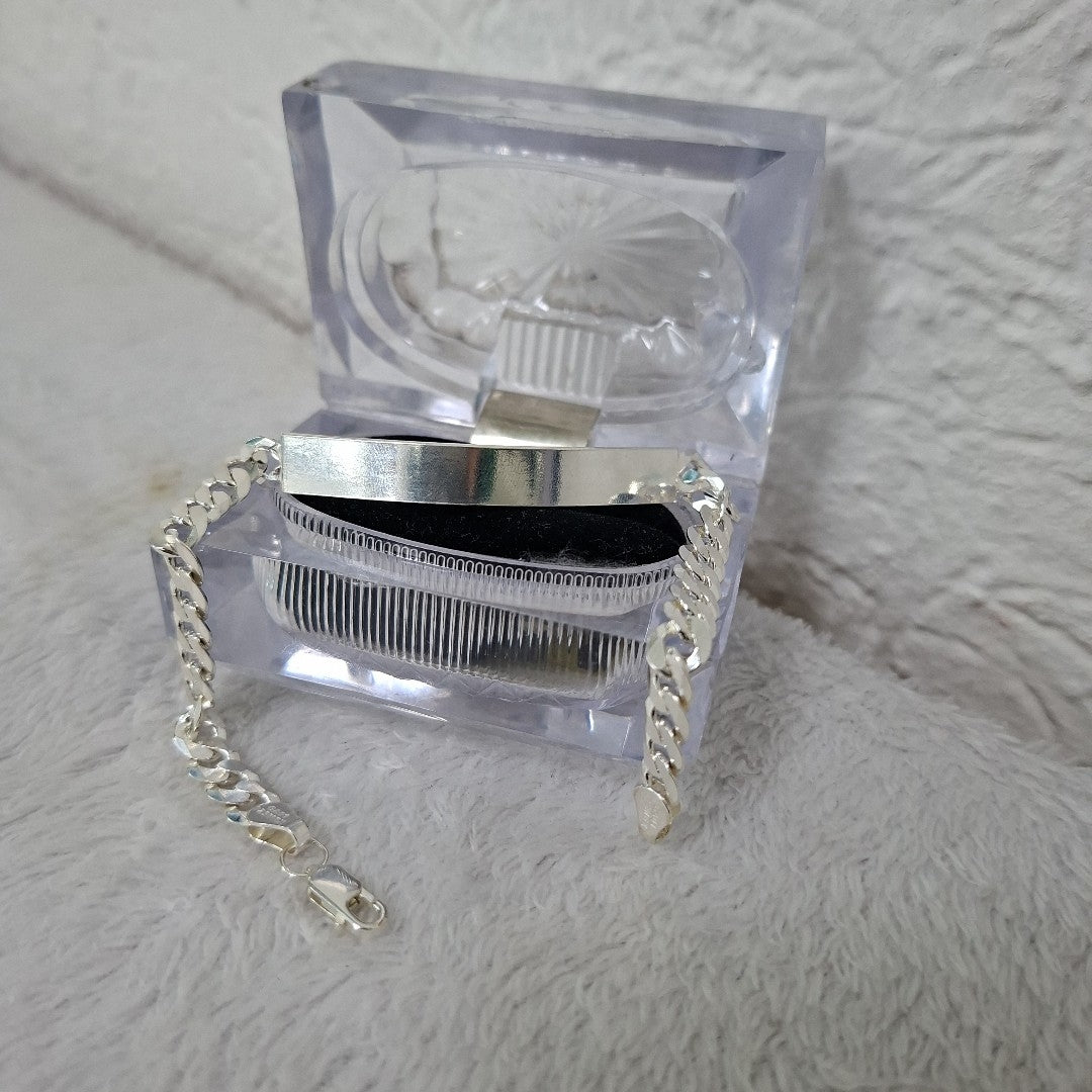 ESCLAVA BARBADA PLATA .925 12.8G (NUEVO)