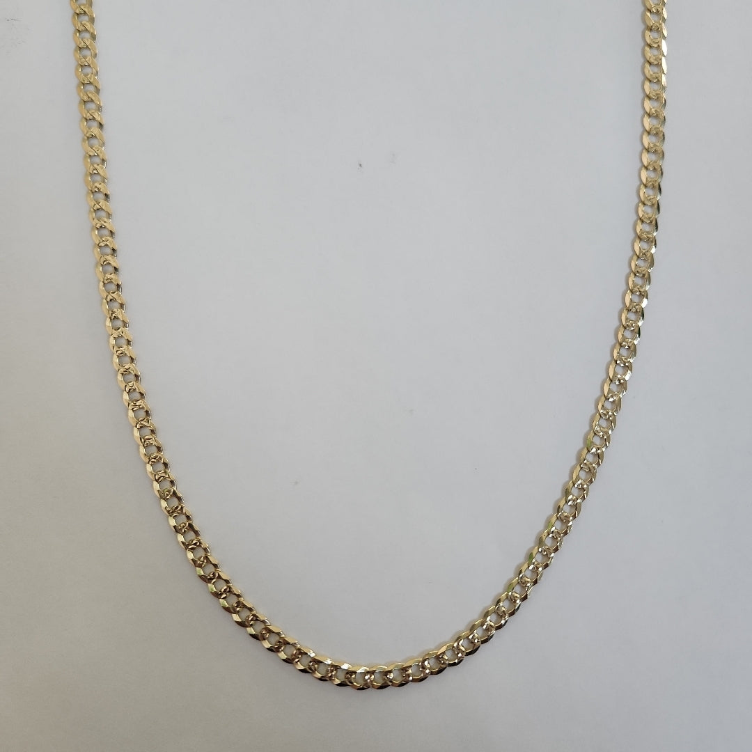 CADENA BARBADA DIAMANTADA 12.01GR 60 CM CM (NUEVO)