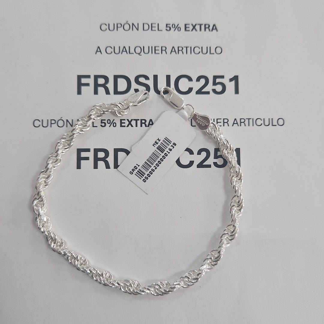 PULSERA TORSAL PLATA .925 14.2G (NUEVO)