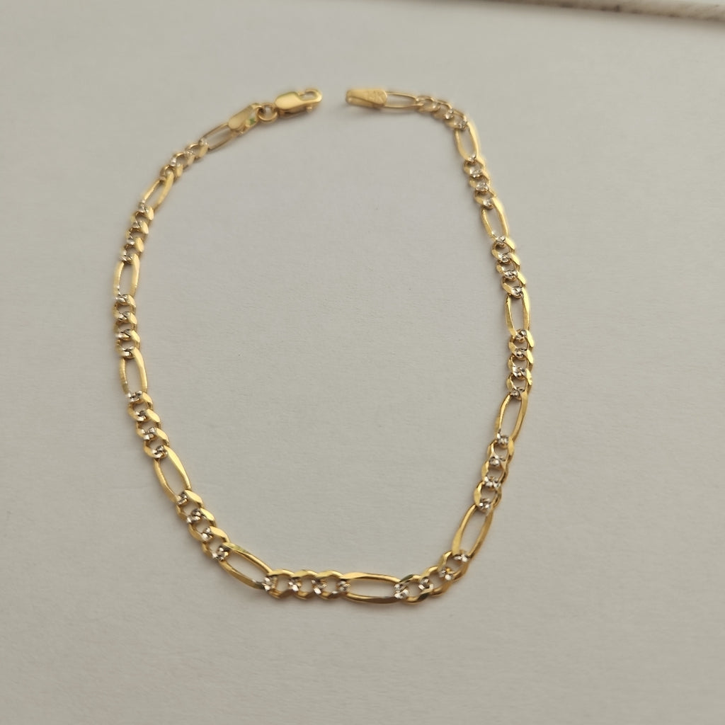 PULSERA 3 X 1 DIAMANTADA 3.3GR 18 CM (NUEVO)