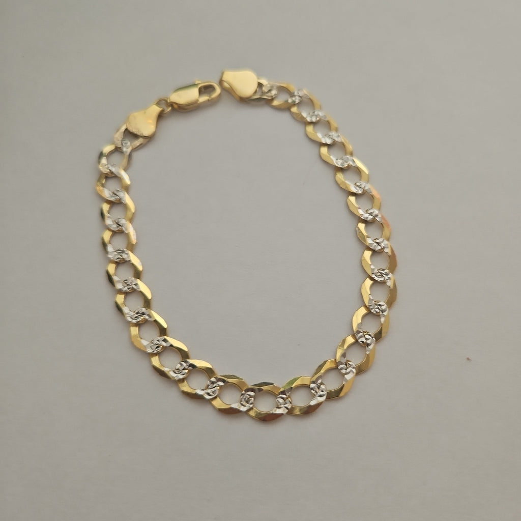 PULSERA BARBADO DIAMANTADO 9.7GR 21 CM (NUEVO)