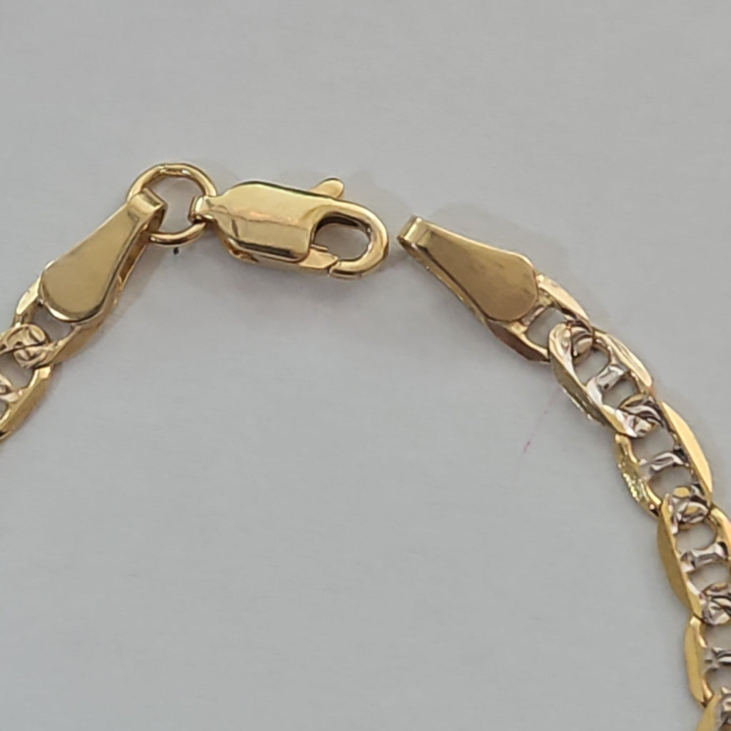 PULSERA TEJIDO MARINERO DIAMANTADO 4.5GR 18 CM (NUEVO)