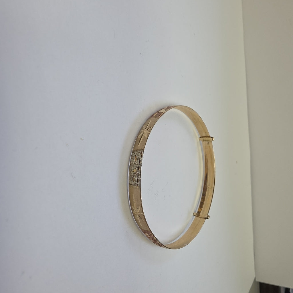 PULSERA RIGIDA. ORO. 10 K 4.8 GRMS (SEMINUEVO)