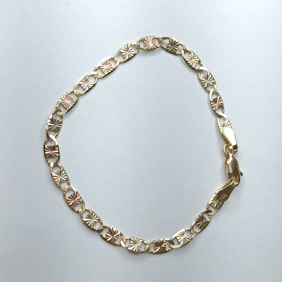 PULSERA TEJIDO MARINERO 3.91GR 18 CM (NUEVO)