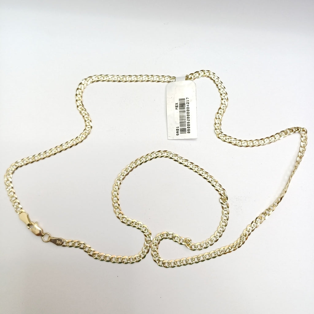 CADENA BARBADA DIAMANTADA 12.01GR 60 CM CM (NUEVO)