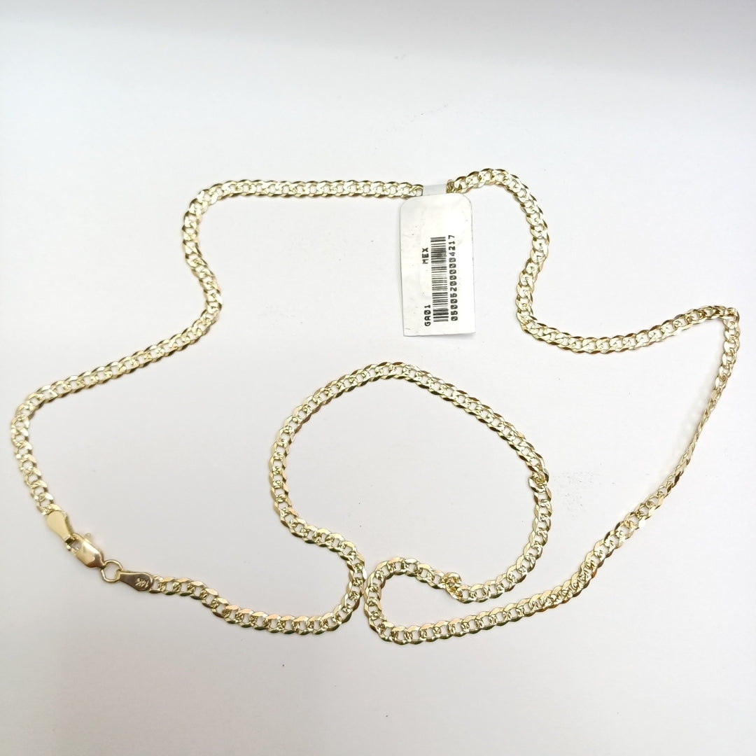 CADENA BARBADA DIAMANTADA 12.01GR 60 CM CM (NUEVO)