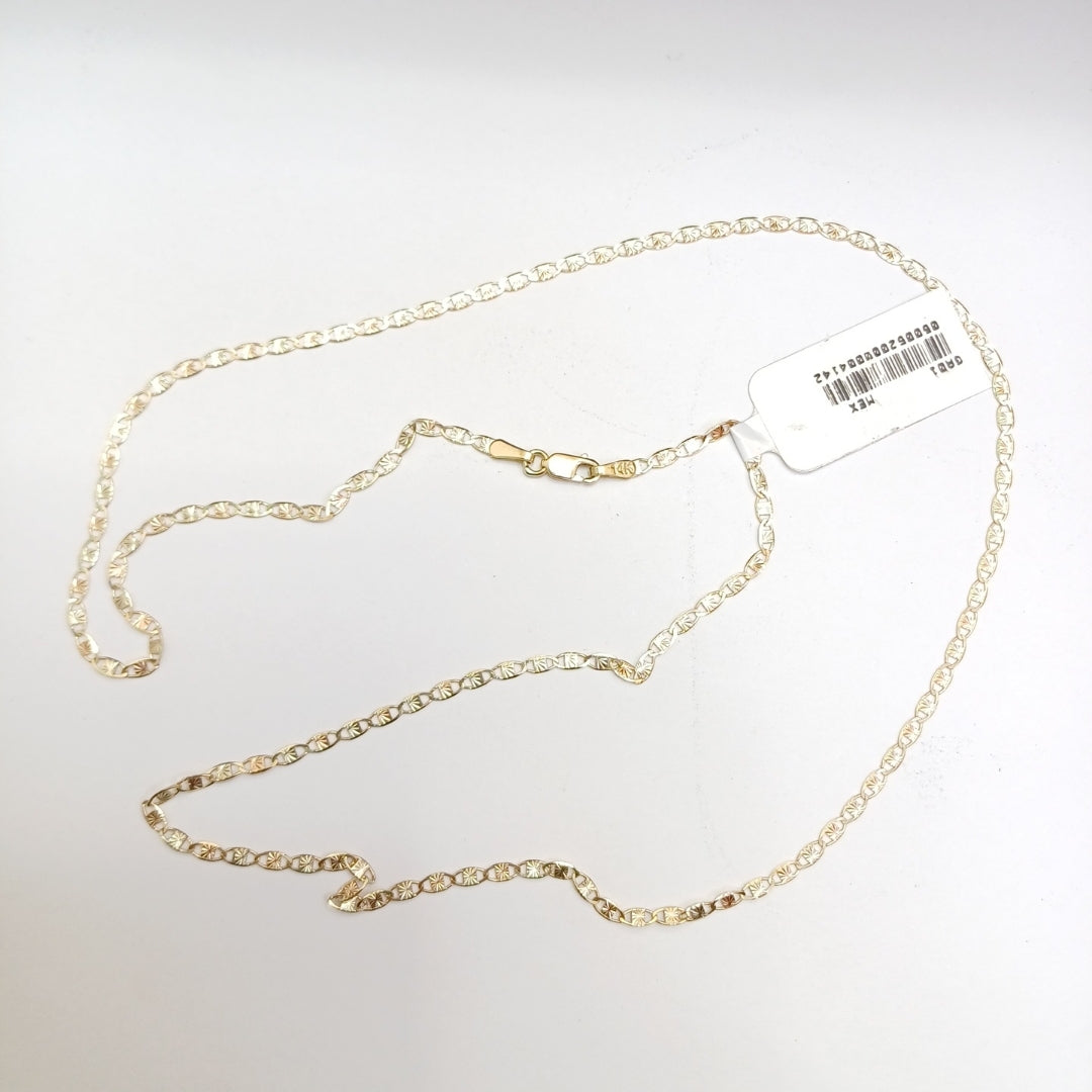 CADENA TEJIDO MARINERO 3.61GR 55 CM (NUEVO)