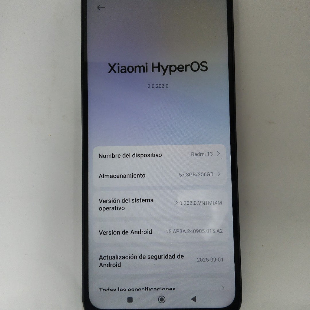 CELULAR XIAOMI REDMI 13 24049RN28L (2024) 256 GB 8 GB RAM (SEMINUEVO)