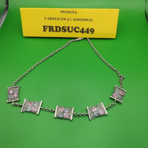 GARGANTILLA. ORO, ORO BLANCO. 14 K 18.3 GRMS (SEMINUEVO)