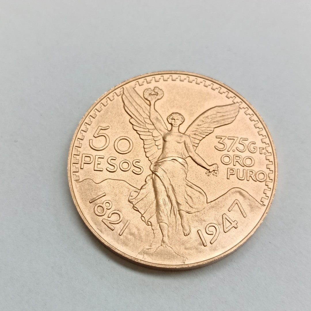 K1 41.6 GRMS 21 K IDENTIFICACIÓN MONEDA NOMINATIVA. MONEDAS PESOS 50 PES (SEMINUEVO)