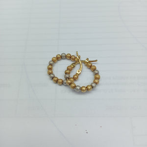 ARRACADAS PAR. ORO, RODIADO 14 K 3.4 GRMS (SEMINUEVO)