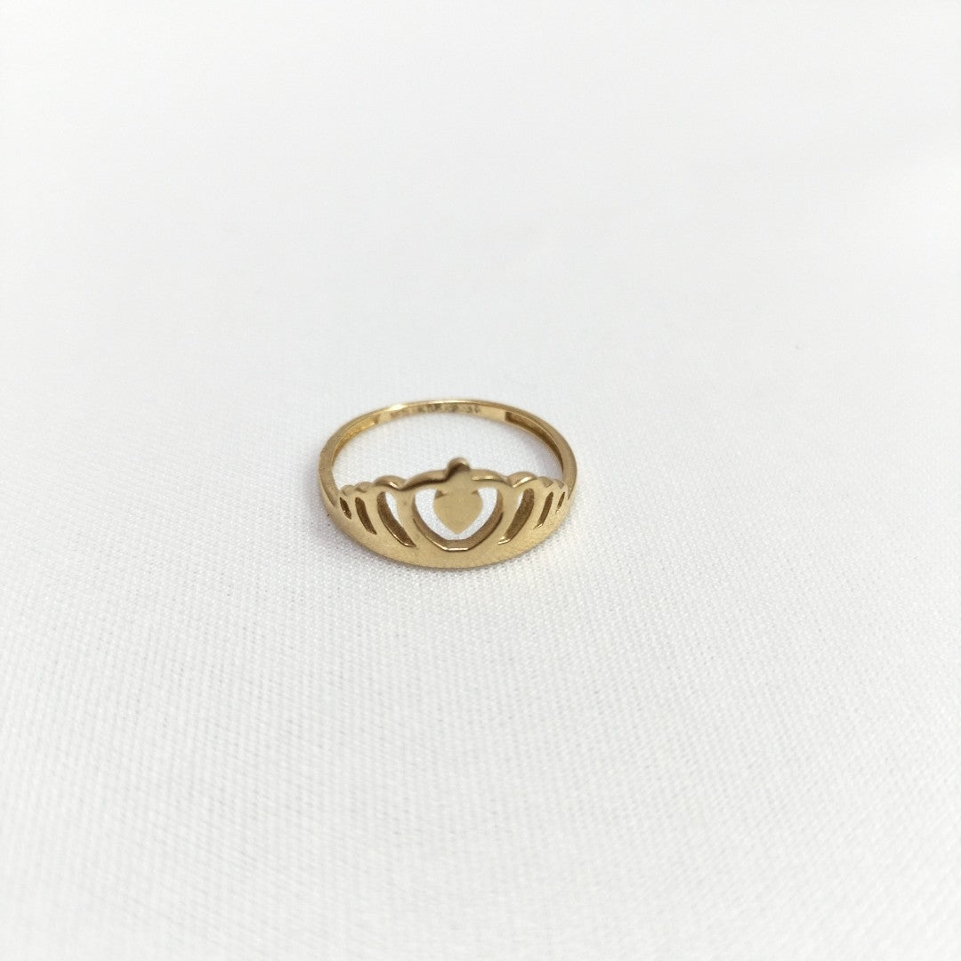10185AND00070B3253 FRD14 ANILLO DE CORONA LISA ORO 14K 1.8GRS (NUEVO)