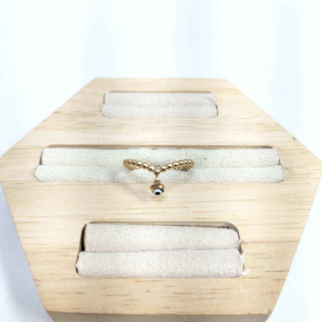 10024AND00055A1642 FRD6 ANILLO CON OJO COLGANDO ORO 10K 1.5GRS (NUEVO)