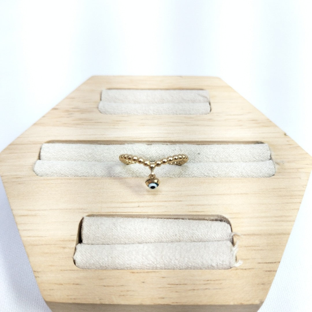 10024AND00055A1642 FRD6 ANILLO CON OJO COLGANDO ORO 10K 1.5GRS (NUEVO)