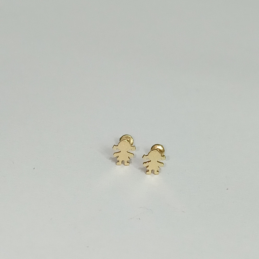 BROQUELES ORO 14K 1 (NUEVO)