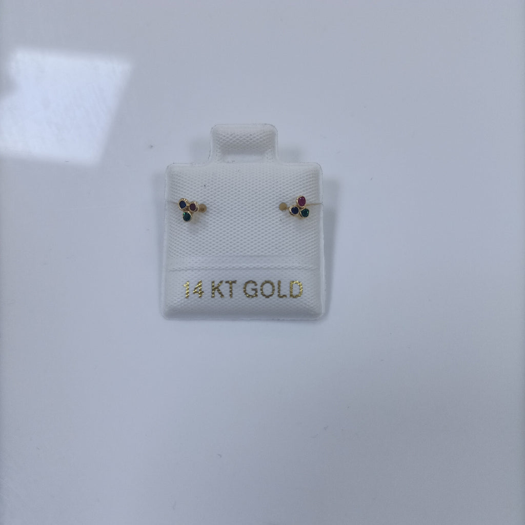 BROQUELES ORO 14K 1 (NUEVO)