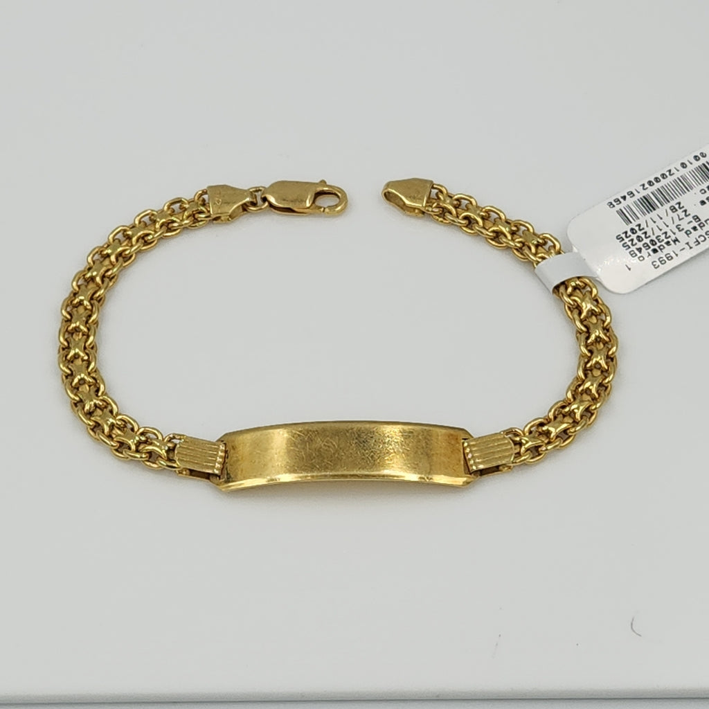 K1 12,20 GRMS 18 K ESPECIFICACIONES COMPLEMENTARIAS ESCLAVA ORO 18K GASTADA MAL (SEMINUEVO)