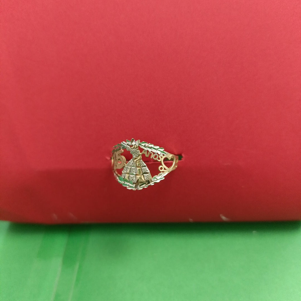 ANILLO CONMEMORATIVO. ORO. 10 K 1.3 GRMS (SEMINUEVO)