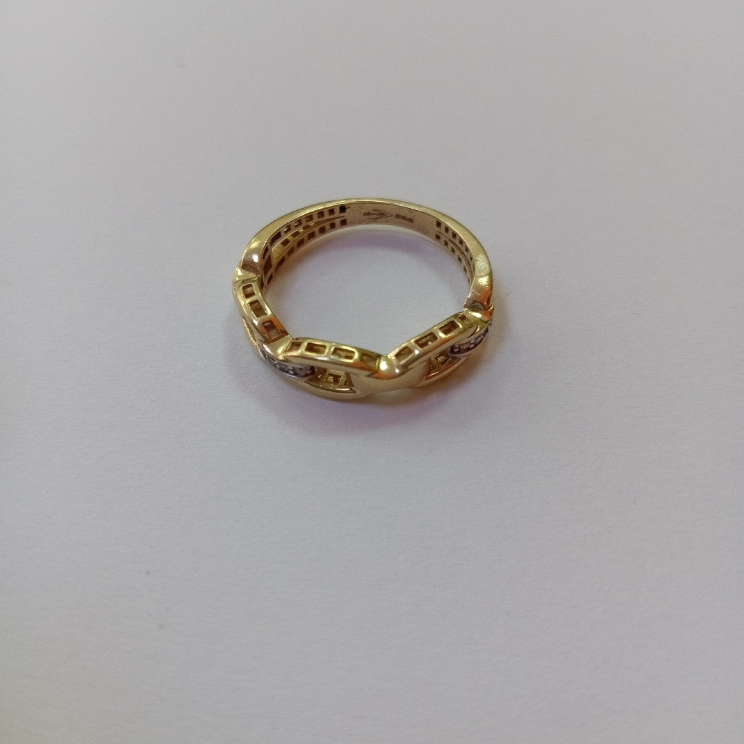 10950ANI99680B038 FRD15 ANILLOS DAMA ORO 14K 2.3GRS (NUEVO)