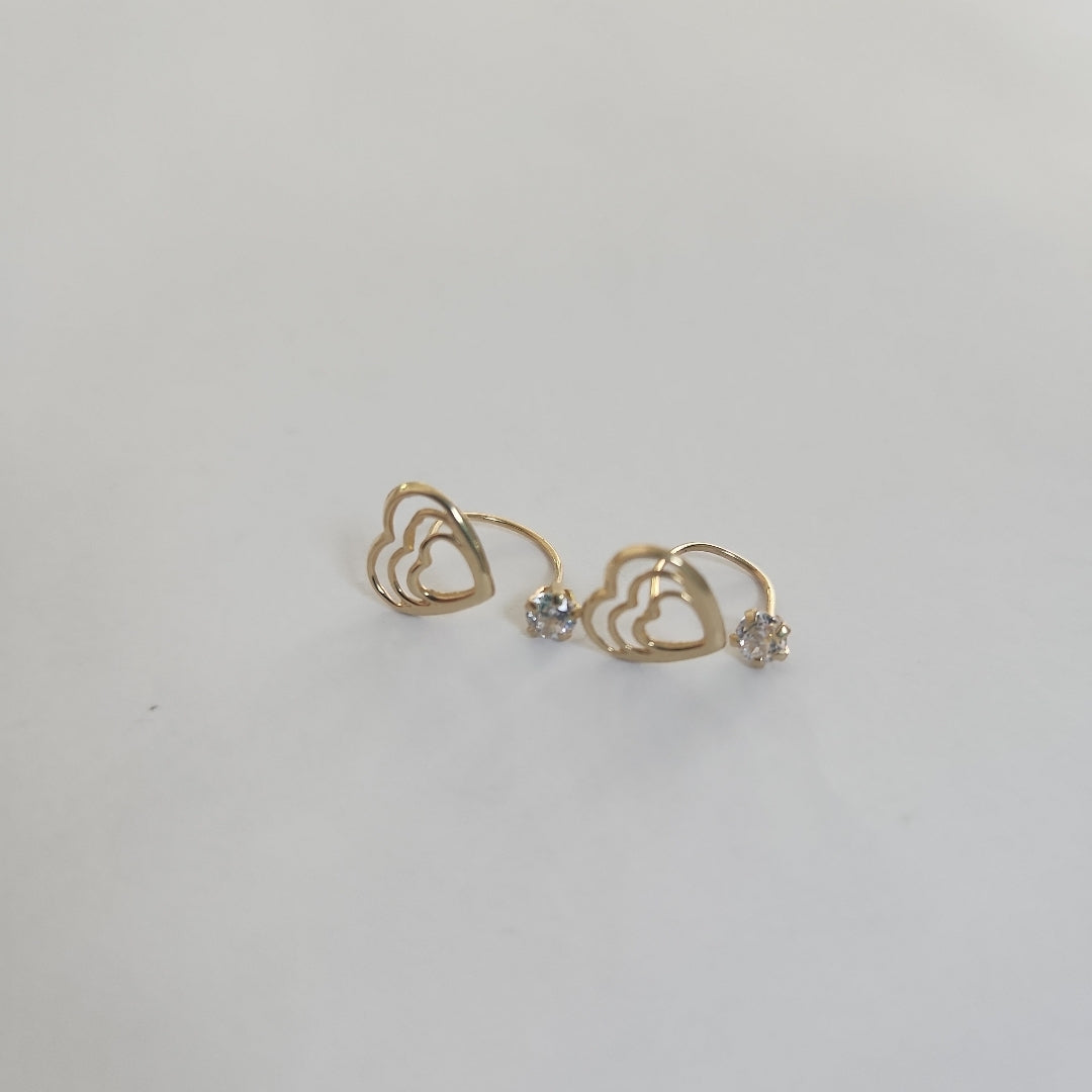 BROQUELES ORO 14K 1 GRS (NUEVO)