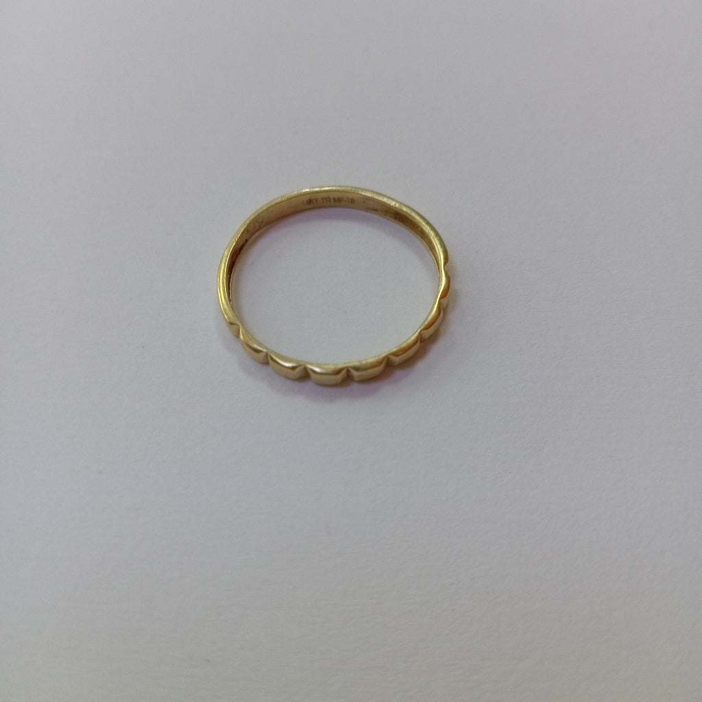 10468AND00075B1508 FRD6 ANILLO ORO AMARILLO CON RECTANGULOS ENMEDIOS ORO 14K 1GRS (NUEVO)