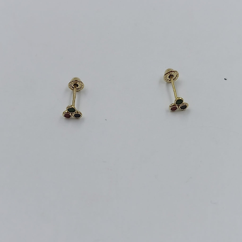 BROQUELES ORO 14K 1 (NUEVO)