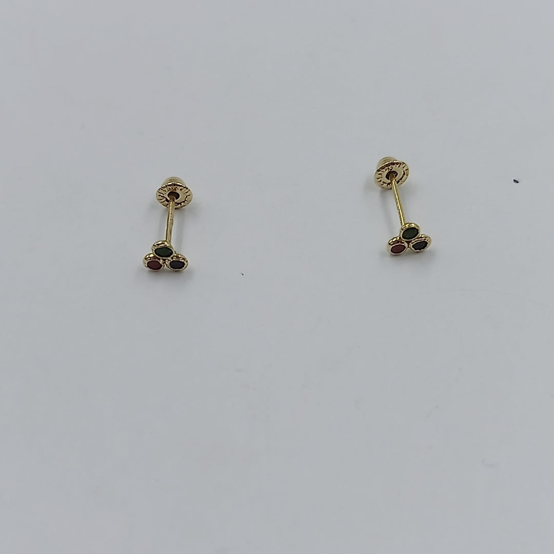 BROQUELES ORO 14K 1 (NUEVO)