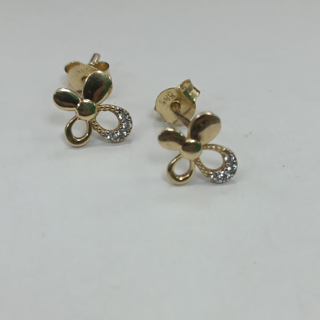 10005BRO20800B208 FRD3 BROQUEL DE NUDOS O/B ORO 14K 1.3GRS (NUEVO)