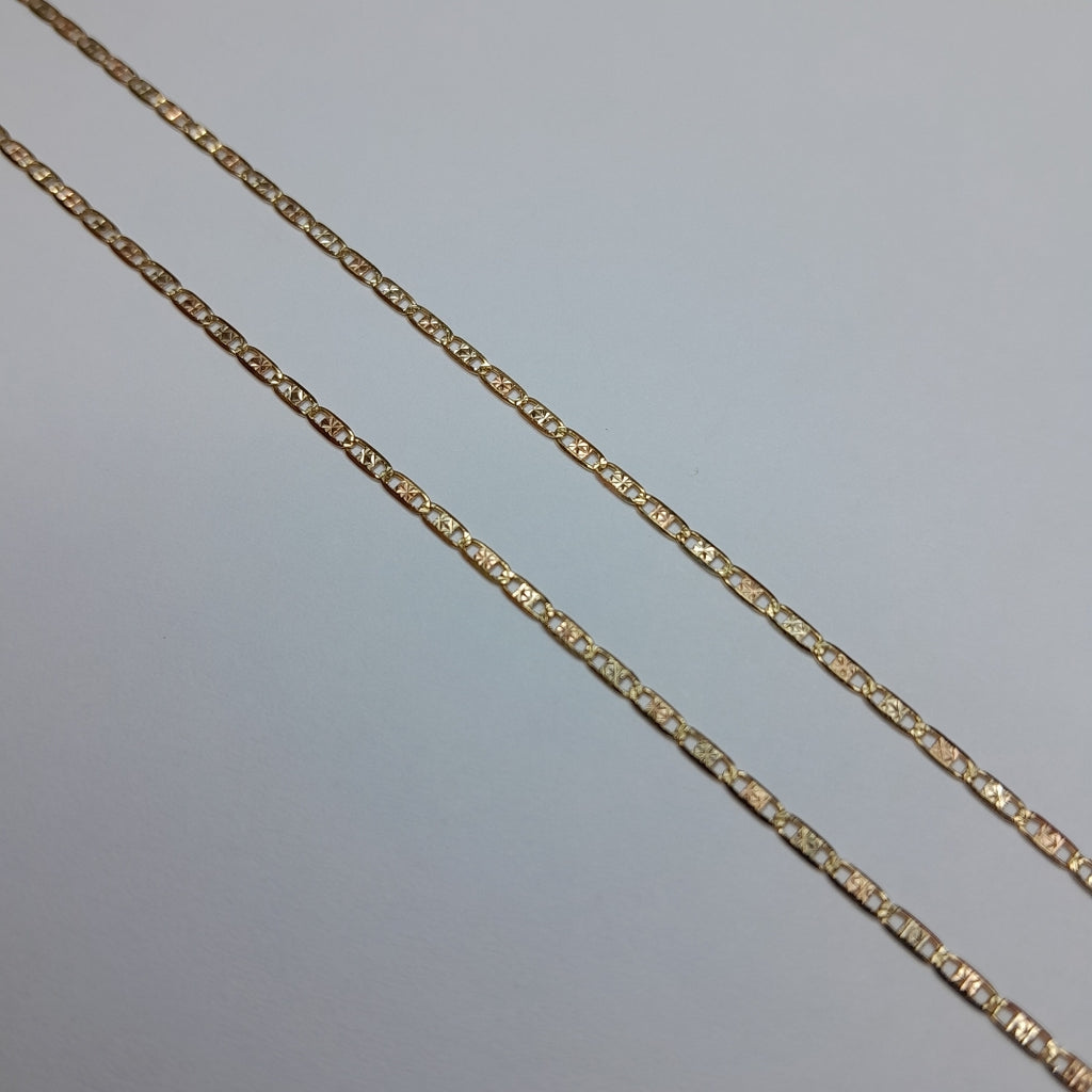 CADENAS VALENTINA/ESPEJO ORO 14K 2.7 (NUEVO)