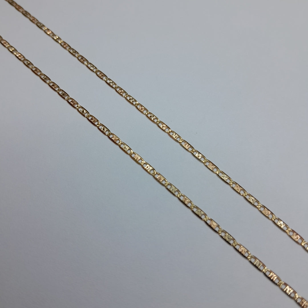 CADENAS VALENTINA/ESPEJO ORO 14K 2.7 (NUEVO)