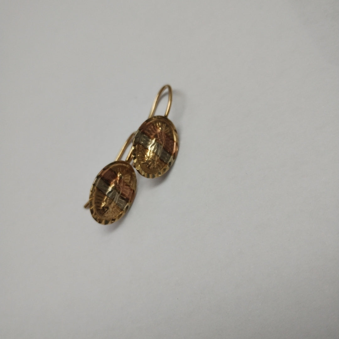 ARETES PAR. ORO COMBINADO. 10 K 1.3 GRMS (SEMINUEVO)