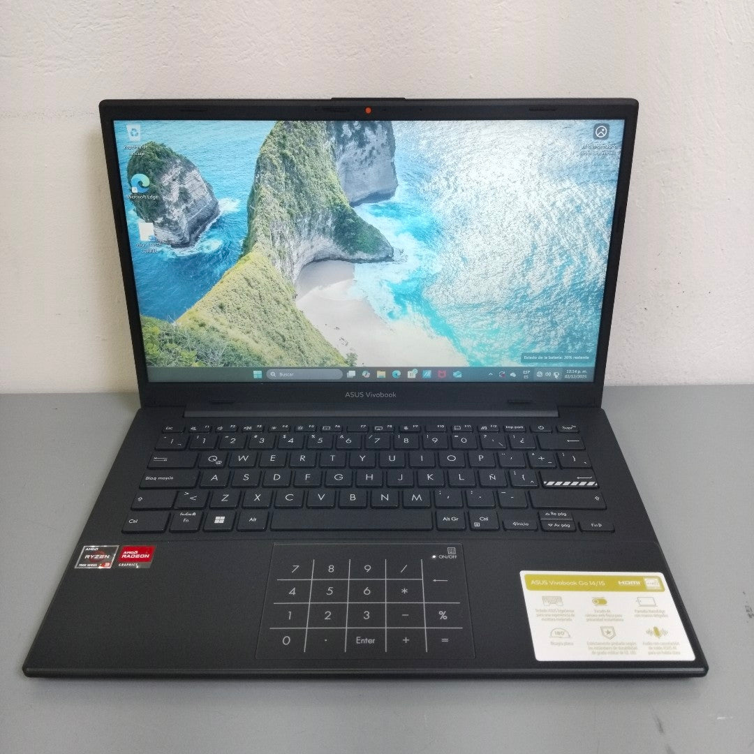 LAPTOP ASUS VIVOBOOK L1404FA-NK286W (2023) 512 GB SSD 8 GB RAM (SEMINUEVO)