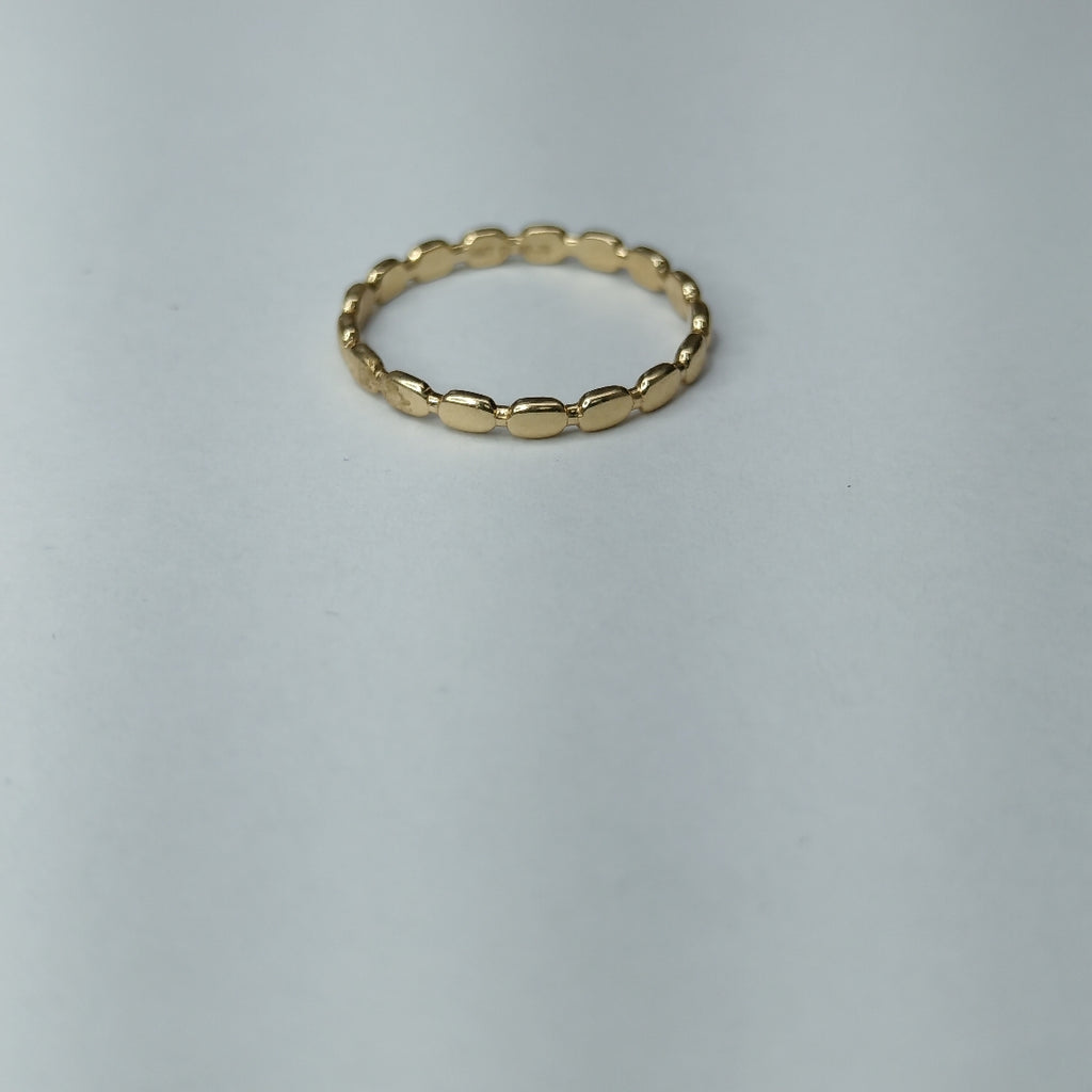 10248AND00070B4673 FRD23 ANILLO DE ÓVALOS PULIDOS ORO 14K 1.2GRS (NUEVO)