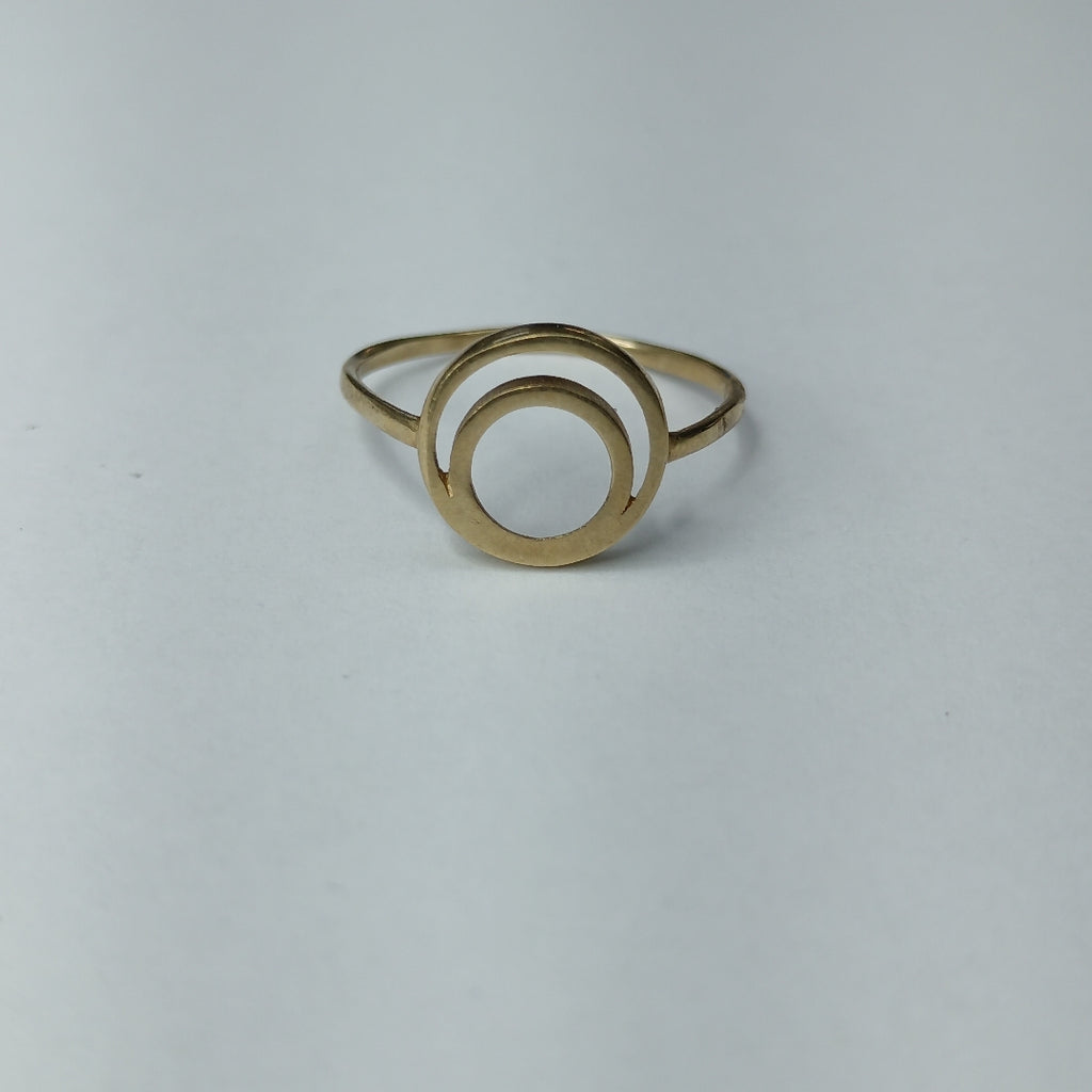 10283AND00070A3576 FRD19 ANILLO DOBLE CIRCULO ORO 10K 1GRS (NUEVO)