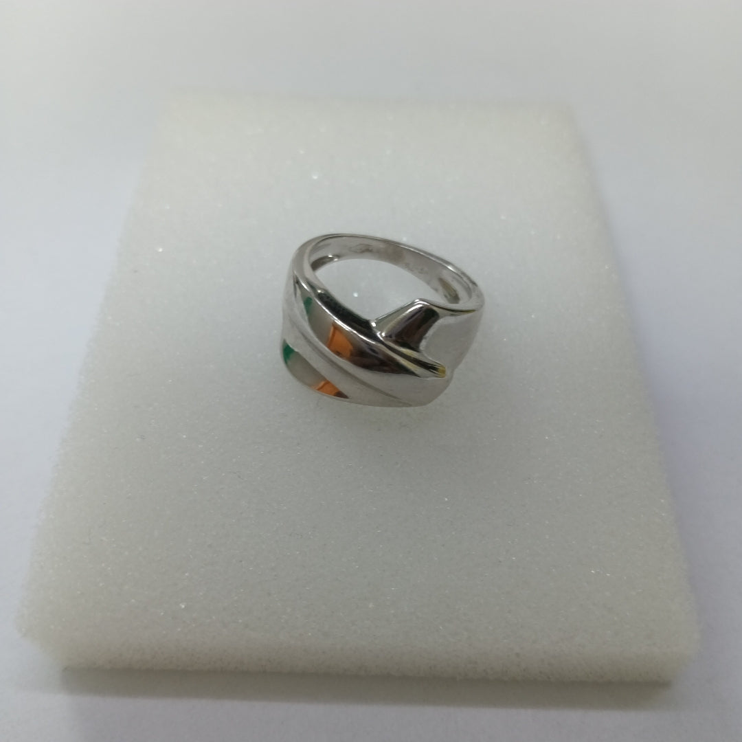 10212AND00055B1184 FRD5 ANILLO CRUZADO ANCHO O/B ORO 14K 5.3GRS (NUEVO)