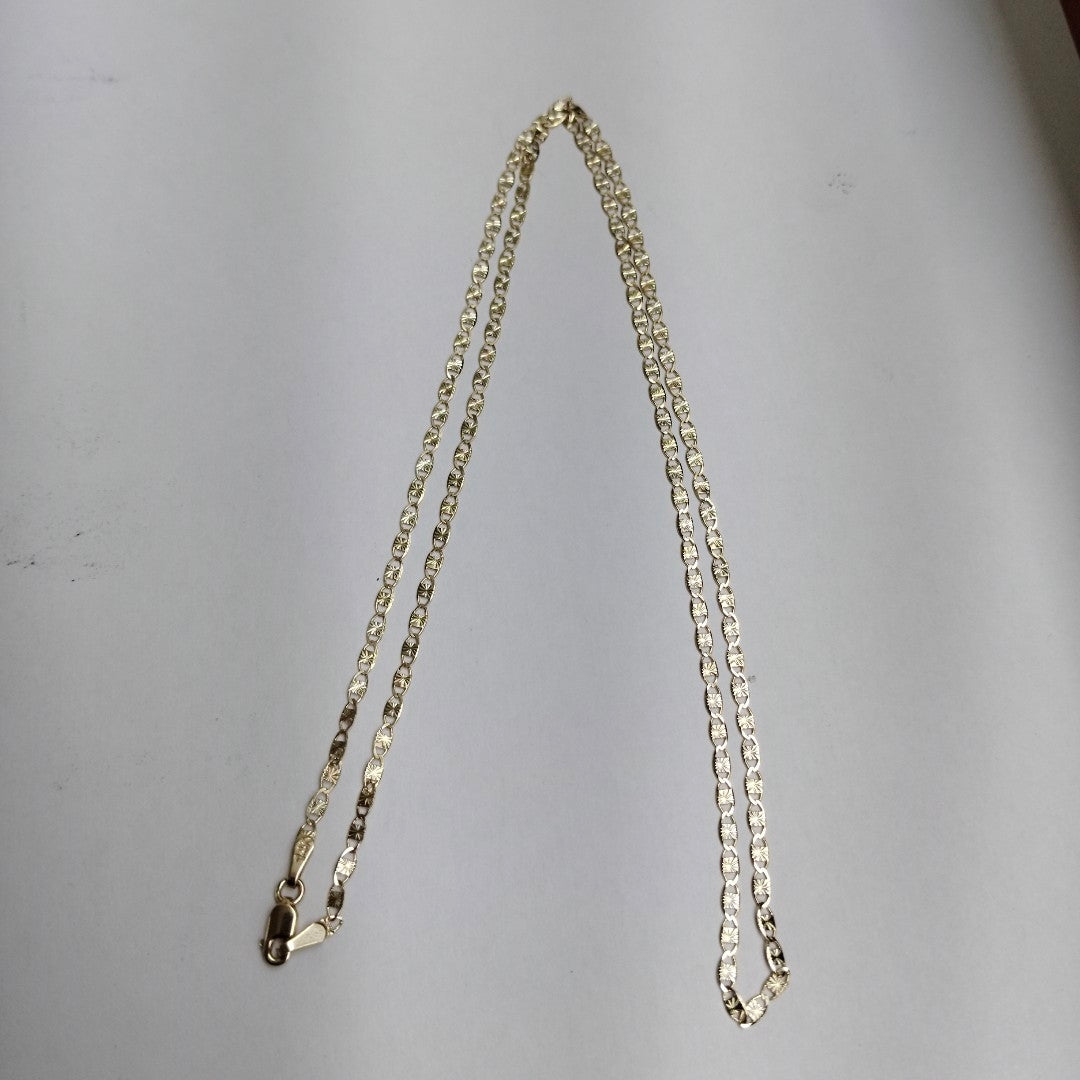 CADENA TEJIDO MARINERO 3.71GR 55 CM (NUEVO)