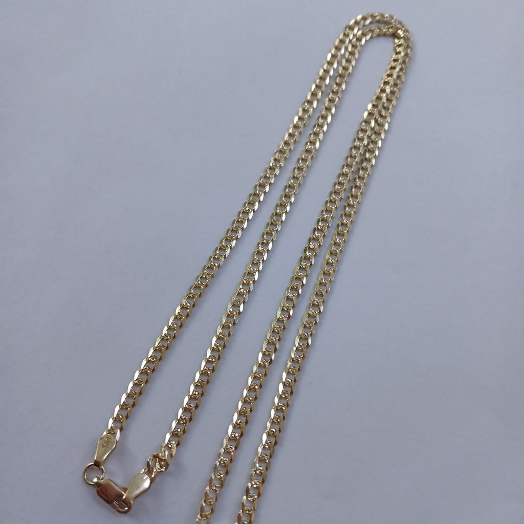 CADENA BARBADA DIAMANTADA 12.11GR 60 CM CM (NUEVO)