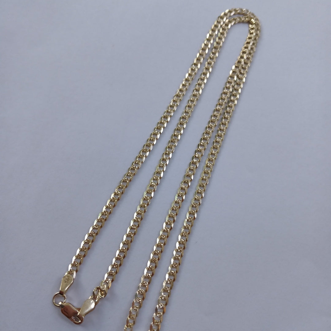 CADENA BARBADA DIAMANTADA 12.11GR 60 CM CM (NUEVO)