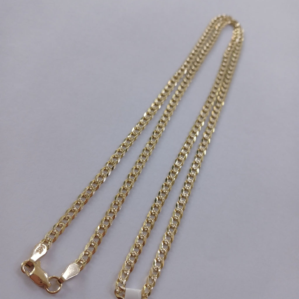 CADENA BARBADA DIAMANTADA 12.51GR 60 CM CM (NUEVO)