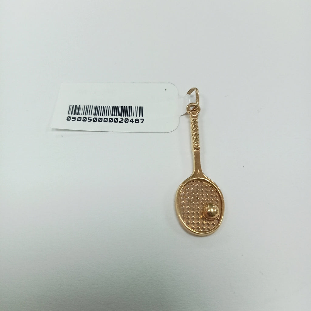 10221DIJ00000B1870 FRD23 DIJE DE RAQUETA ORO 14K 1.2GRS (NUEVO)