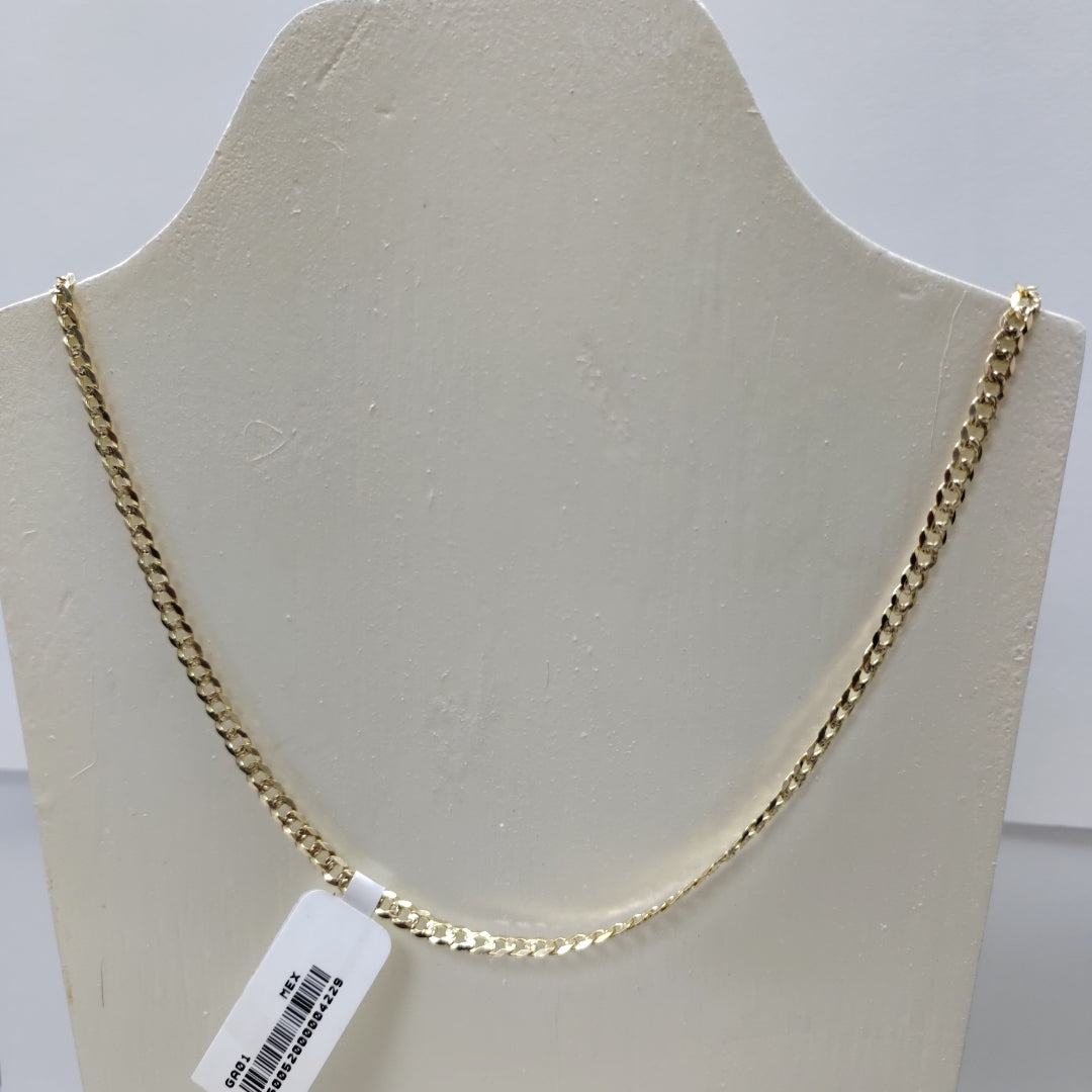 CADENA BARBADA DIAMANTADA 12.11GR 60 CM CM (NUEVO)