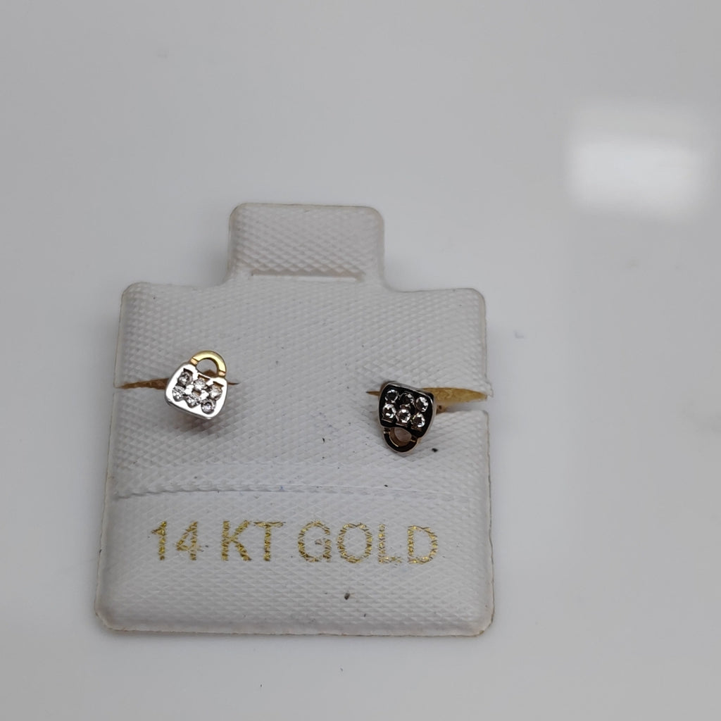 BROQUELES ORO 14K 1 (NUEVO)