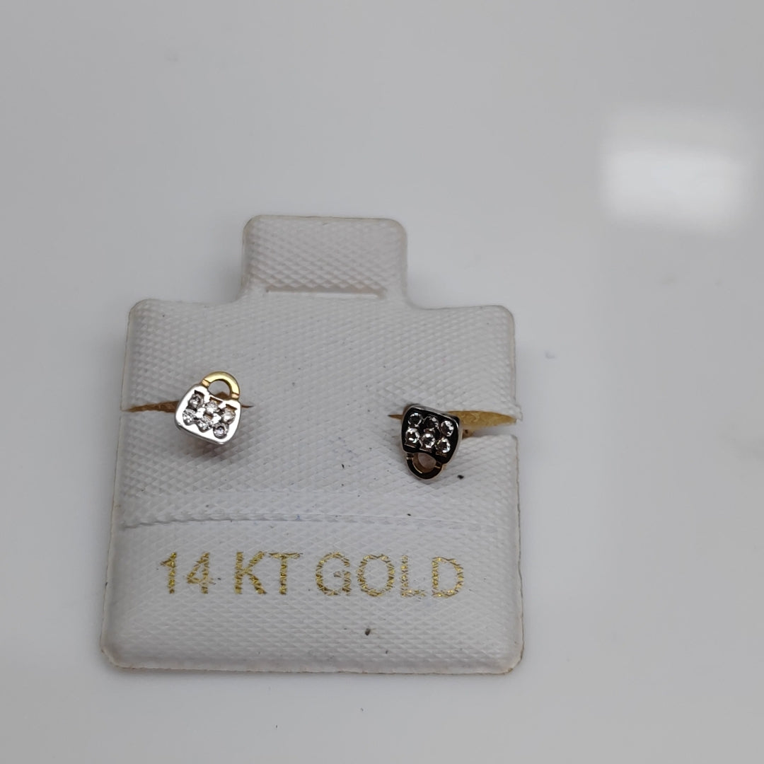 BROQUELES ORO 14K 1 (NUEVO)