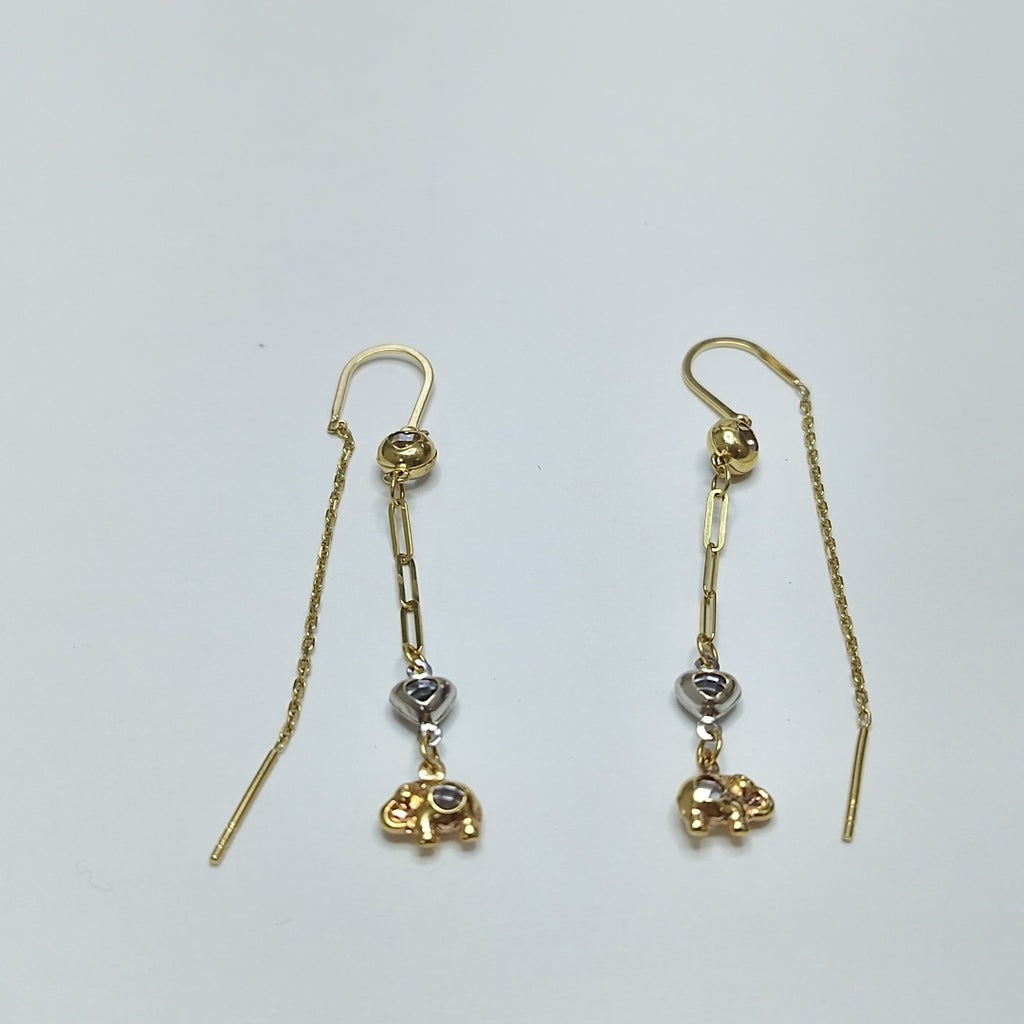 ARETES PAR ORO 14 K 3.1 GRMS (SEMINUEVO)