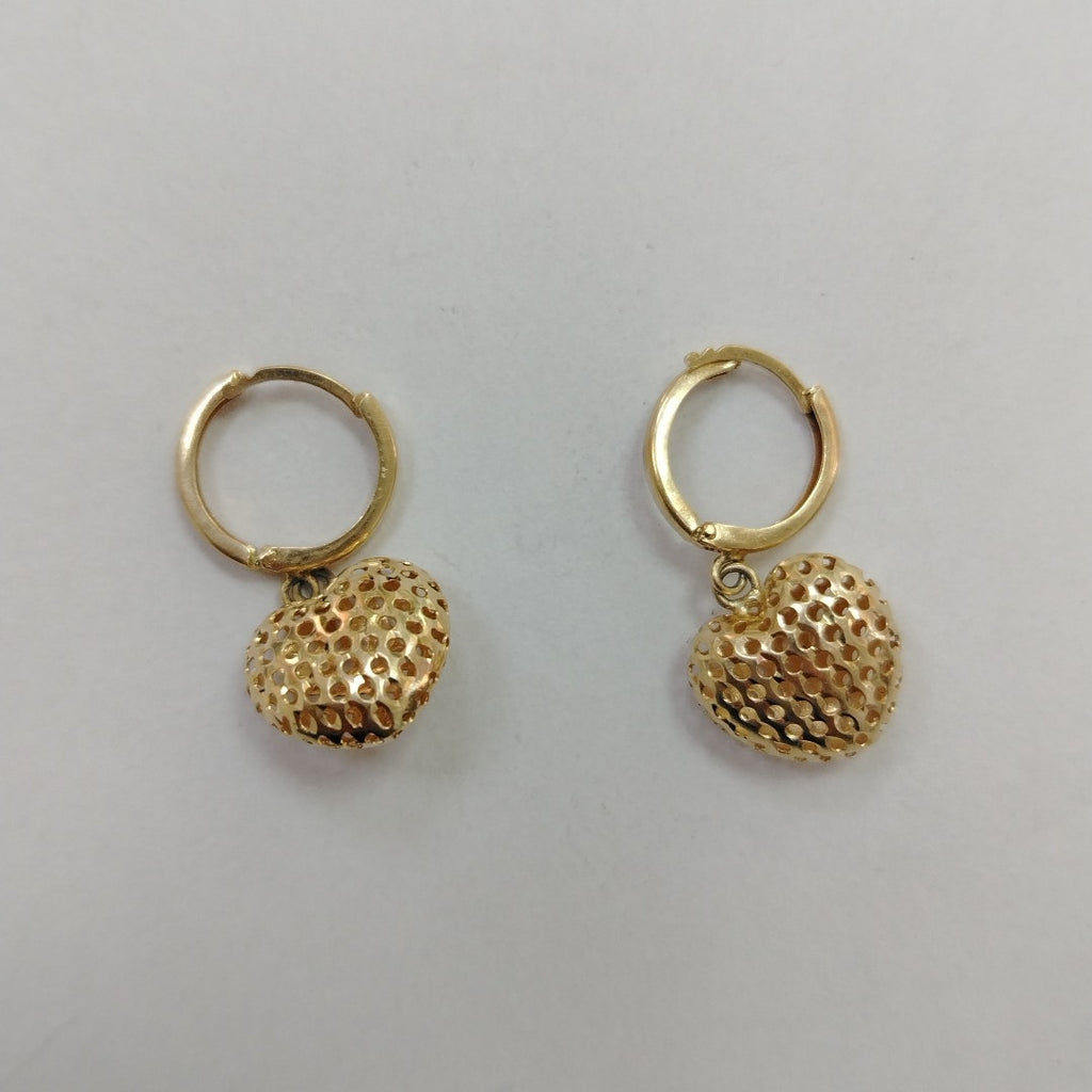 K1 1,90 GRMS 14 K ESPECIFICACIONES COMPLEMENTARIAS ARETES CORAZON (SEMINUEVO)